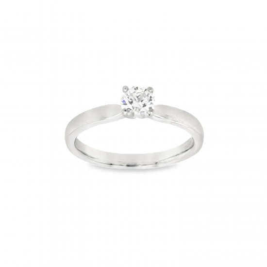 Pre Owned Platinum Diamond Solitaire ZX413